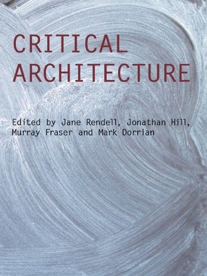 cover image of Critical Architecture